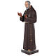 Padre Pio statue 110 cm, in colored fiberglass with glass eyes s5