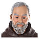 Statua San Padre Pio vetroresina colorata 82 cm occhi vetro s3