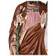 Statua San Giuseppe vetroresina colorata 130 cm occhi vetro s7