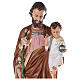 Figura Święty Józef figura włókno szklane malowane 130 cm, oczy szklane s6