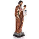 St Joseph statue 130 cm, in colored fiberglass with glass eyes s3