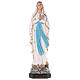 Gottesmutter von Lourdes 110cm bemalten Fiberglas mit Kristallaugen s1