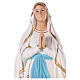 Gottesmutter von Lourdes 110cm bemalten Fiberglas mit Kristallaugen s7