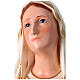 Virgen de Lourdes fibra de vidrio coloreada 110 cm ojos vidrio s2
