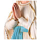 Virgen de Lourdes fibra de vidrio coloreada 110 cm ojos vidrio s9