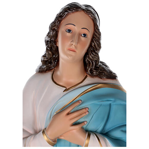 Statue of Our Lady of the Assumption Murillo coloured fibreglass 105 cm glass eyes 2