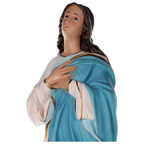 Statue of Our Lady of the Assumption Murillo coloured fibreglass 105 cm glass eyes 4