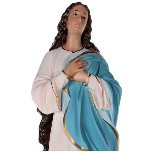 Statue of Our Lady of the Assumption Murillo coloured fibreglass 105 cm glass eyes 7