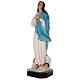 Estatua Virgen Murillo fibra de vidrio coloreada 105 cm ojos vidrio s3