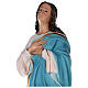 Estatua Virgen Murillo fibra de vidrio coloreada 105 cm ojos vidrio s4