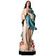 Inmaculada Concepción Murillo fibra de vidrio coloreada 105 cm ojos vidrio s1