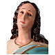 Inmaculada Concepción Murillo fibra de vidrio coloreada 105 cm ojos vidrio s7