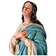 Inmaculada Concepción Murillo fibra de vidrio coloreada 105 cm ojos vidrio s8