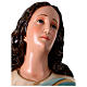Statue of Assumption of Mary Murillo in colored fiberglass 105 cm glass eyes s4