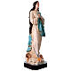 Statue of Assumption of Mary Murillo in colored fiberglass 105 cm glass eyes s5