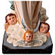 Statue of Assumption of Mary Murillo in colored fiberglass 105 cm glass eyes s9