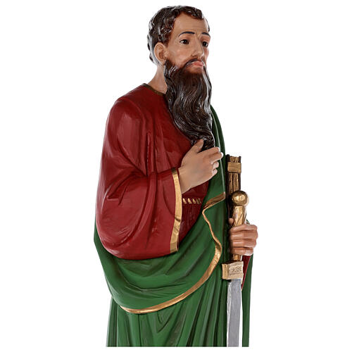 Figura Święty Paweł, włókno szklane malowane, 80 cm, szklane oczy 6