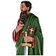 Statue of Saint Paul in colored fiberglass, 80 cm with crystal eyes s4
