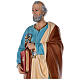 Statua San Pietro vetroresina colorata 80 cm occhi vetro s4