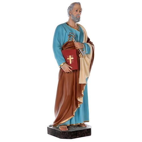 Figura Święty Piotr, włókno szklane, malowana, 80 cm, szklane oczy 5