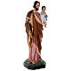 Statua San Giuseppe vetroresina colorata 100 cm occhi vetro s5