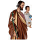 Figura Święty Józef włókno szklane kolorowe 100 cm, oczy szklane s7