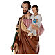 Figura Święty Józef włókno szklane kolorowe 100 cm, oczy szklane s8