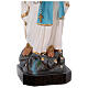 Coloured fibreglass statue of Our Lady of Lourdes 75 cm glass eyes s7