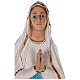 Estatua Virgen de Lourdes fibra de vidrio coloreada 75 cm ojos vidrio s2