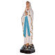 Estatua Virgen de Lourdes fibra de vidrio coloreada 75 cm ojos vidrio s3