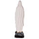 Estatua Virgen de Lourdes fibra de vidrio coloreada 75 cm ojos vidrio s8