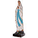 Estatua Virgen de Lourdes fibra de vidrio coloreada 85 cm ojos vidrio s3
