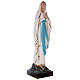 Estatua Virgen de Lourdes fibra de vidrio coloreada 85 cm ojos vidrio s5