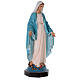 Coloured fibreglass statue of Our Lady of Miracles 85 cm glass eyes s5