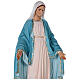 Coloured fibreglass statue of Our Lady of Miracles 85 cm glass eyes s6