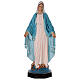 Estatua Virgen Milagrosa fibra de vidrio coloreada 85 cm ojos vidrio s1