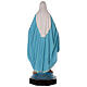 Estatua Virgen Milagrosa fibra de vidrio coloreada 85 cm ojos vidrio s8