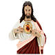 Statue aus Glasfaser bemalt Heiligstes Herz Jesu, 65 cm s6