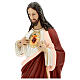 Estatua Sagrado Corazón Jesús 65 cm fibra de vidrio pintada s2