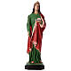 St Lucy statue in colored fiberglass with glass eyes s1