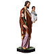 St Joseph statue with Child 85 cm colored fiberglass glass eyes s5