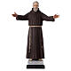 Święty Ojciec Pio, 115 cm, otwarte ramiona, włókno szklane, malowana, szklane oczy s1