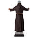 Padre Pio statue open arms in colored fiberglass glass eyes s6