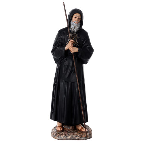 St Francis of Paola statue 90 cm colored fiberglass glass eyes 1