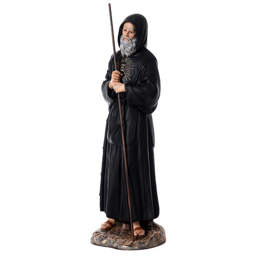 St Francis of Paola statue 90 cm colored fiberglass glass eyes 3