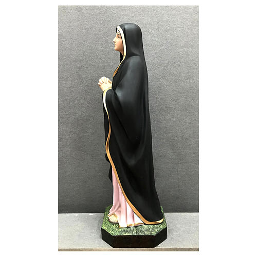Statue of Our Lady of Sorrows gold details 110 cm painted fibreglass 9