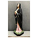 Estatua Virgen Dolorosa 110 cm detalles oro fibra de vidrio pintada s3