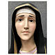 Estatua Virgen Dolorosa 110 cm detalles oro fibra de vidrio pintada s10
