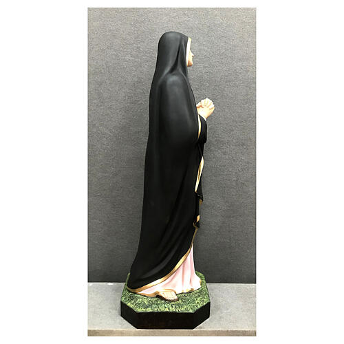 Statue Notre-Dame des Douleurs 110 cm détails or fibre de verre peinte 7