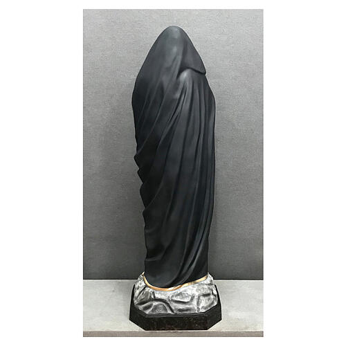 Estatua Virgen Dolorosa lágrimas 160 cm fibra de vidrio pintada 13